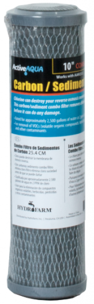 Active Aqua 10 in Carbon and Sediment Combo Filter