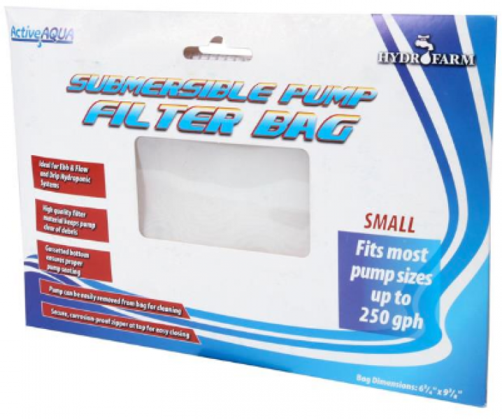 Active Aqua Submersible Pump Filter Bag, 6.75'' x 9.375''