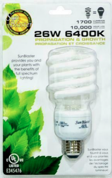 SunBlaster CFL 6400K, 26W