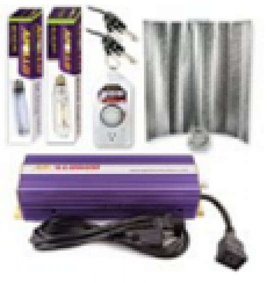 1000 w Wing Reflector Grow Light Kit Includes HPS, MH, Timer, Hanger, Reflector, Ballast