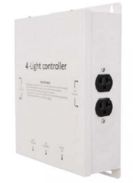 120/240 v Light Controller with Timer, 4 Outlets Style