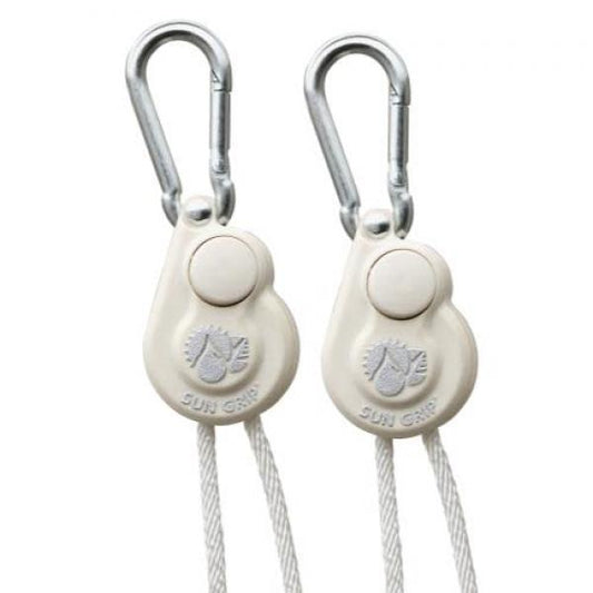 Sun Grip Push Button Light Hanger 1/8 in White