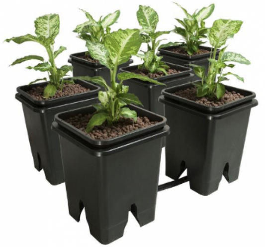 Active Aqua Grow Flow 2.0 Expansion Kit w/six 5 gal Square Pots