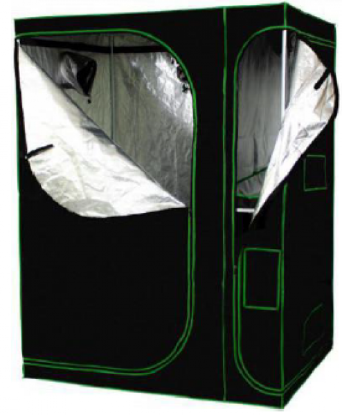 48" x 36" x 80" (120x90x200 cm) 2-in-1 Grow Tent, 600D, Round Door, View Window, Tool Pocket, Metal Corner