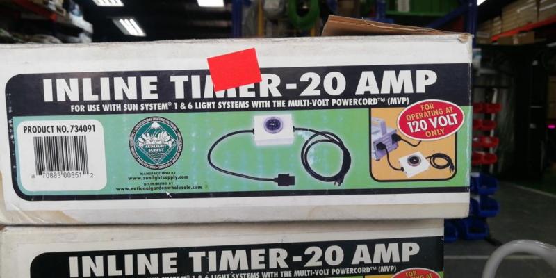 Sunlight Inline Timer - 20 Amp (120v only)