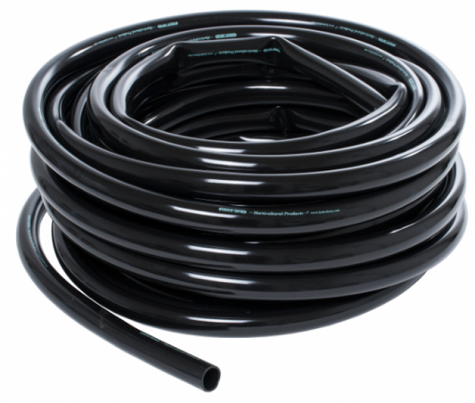 Active Aqua 1 in ID Black Tubing, 25 ft Roll