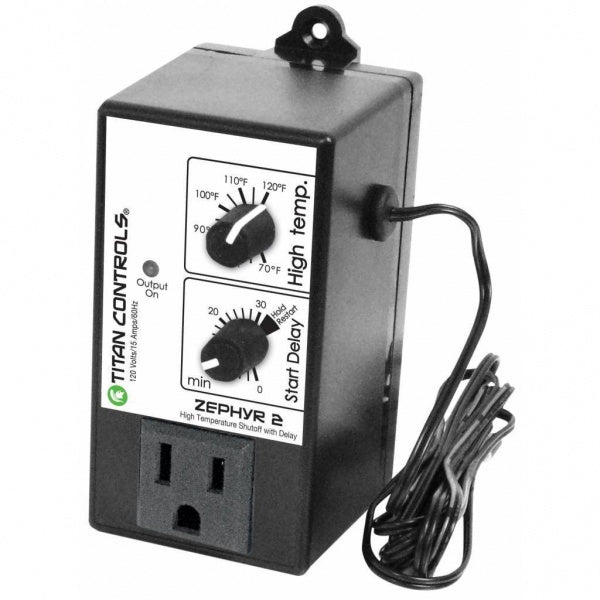Titan Controls Zephyr 2 - High Temperature Shut-Off with Delay