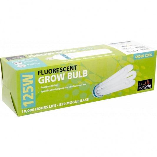 AgroBrite Compact Fluorescent Lamp, Cool, 125W, 6500K