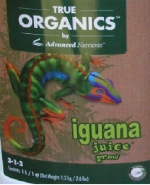AN True Organics Iguana Juice Grow, 4 lt