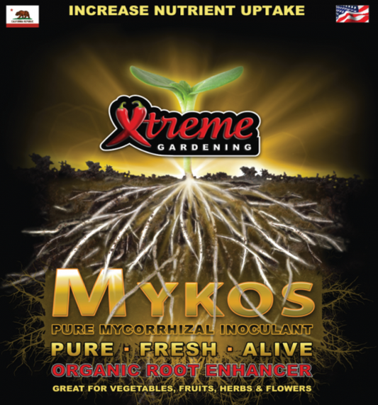 Xtreme Gardening MYKOS pure mycorrhizal inoculum, 3.5 oz (100 gm)